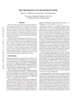 Hop: Heterogeneity-Aware Decentralized Training