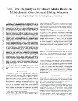 Real-Time Steganalysis for Stream Media Based on Multi-channel
  Convolutional Sliding Windows