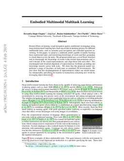 Embodied Multimodal Multitask Learning