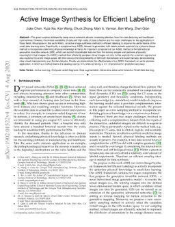 Active Image Synthesis for Efficient Labeling