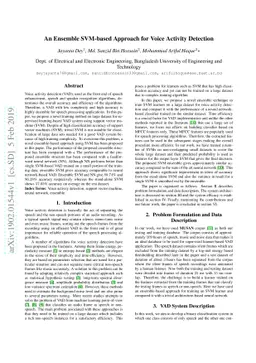 An Ensemble SVM-based Approach for Voice Activity Detection