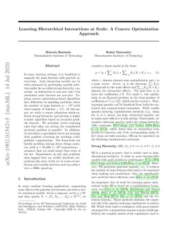 Learning Hierarchical Interactions at Scale: A Convex Optimization
  Approach