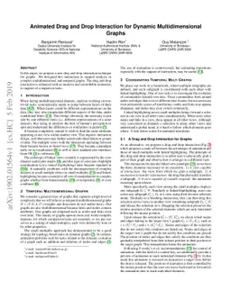 Animated Drag and Drop Interaction for Dynamic Multidimensional Graphs