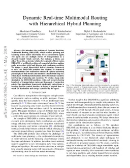 Dynamic Real-time Multimodal Routing with Hierarchical Hybrid Planning