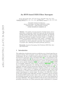 An RNN-based IMM Filter Surrogate
