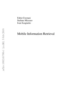 Mobile Information Retrieval