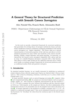 A General Theory for Structured Prediction with Smooth Convex Surrogates