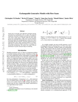 Exchangeable Generative Models with Flow Scans