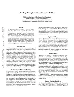A Guiding Principle for Causal Decision Problems