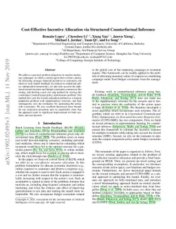 Cost-Effective Incentive Allocation via Structured Counterfactual
  Inference