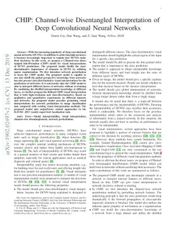CHIP: Channel-wise Disentangled Interpretation of Deep Convolutional
  Neural Networks