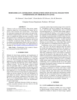 Beholder-GAN: Generation and Beautification of Facial Images with
  Conditioning on Their Beauty Level