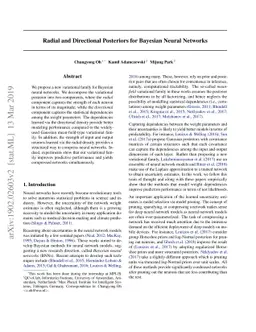 Radial and Directional Posteriors for Bayesian Neural Networks