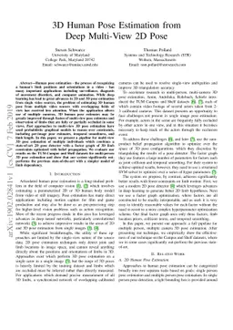 3D Human Pose Estimation from Deep Multi-View 2D Pose