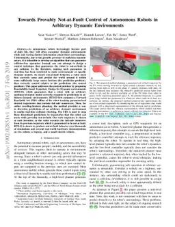 Towards Provably Not-at-Fault Control of Autonomous Robots in Arbitrary
  Dynamic Environments