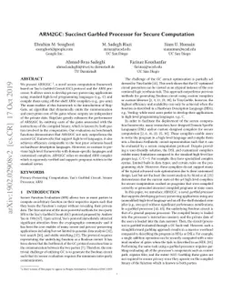 ARM2GC: Succinct Garbled Processor for Secure Computation