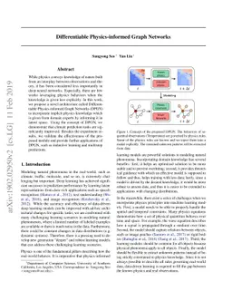 Differentiable Physics-informed Graph Networks