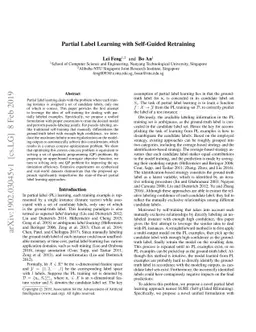 Partial Label Learning with Self-Guided Retraining