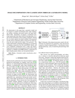 Image Decomposition and Classification through a Generative Model