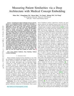 Measuring Patient Similarities via a Deep Architecture with Medical
  Concept Embedding