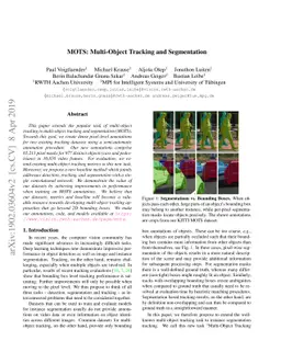 MOTS: Multi-Object Tracking and Segmentation
