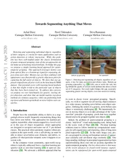 Towards Segmenting Anything That Moves