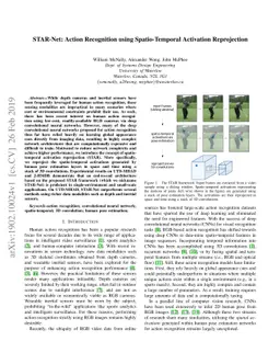 STAR-Net: Action Recognition using Spatio-Temporal Activation
  Reprojection