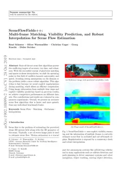 SceneFlowFields++: Multi-frame Matching, Visibility Prediction, and
  Robust Interpolation for Scene Flow Estimation