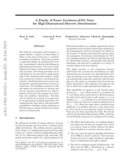 A Family of Exact Goodness-of-Fit Tests for High-Dimensional Discrete
  Distributions