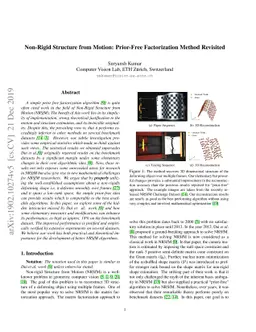 Non-Rigid Structure from Motion: Prior-Free Factorization Method
  Revisited