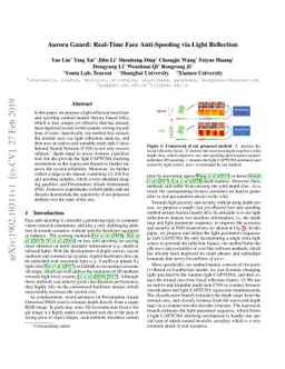 Aurora Guard: Real-Time Face Anti-Spoofing via Light Reflection