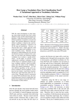 How Large a Vocabulary Does Text Classification Need? A Variational
  Approach to Vocabulary Selection