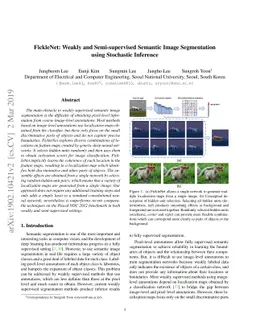FickleNet: Weakly and Semi-supervised Semantic Image Segmentation using
  Stochastic Inference