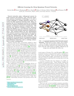 Efficient Learning for Deep Quantum Neural Networks