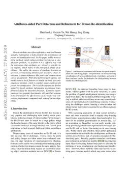 Attributes-aided Part Detection and Refinement for Person
  Re-identification