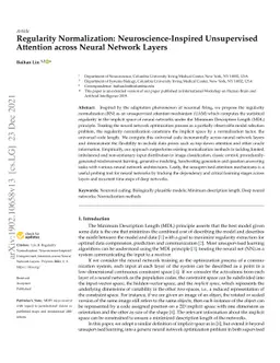 Regularity Normalization: Neuroscience-Inspired Unsupervised Attention
  across Neural Network Layers