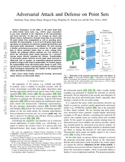 Adversarial Attack and Defense on Point Sets