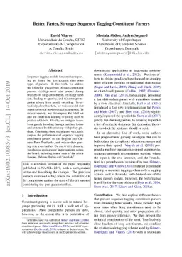 Better, Faster, Stronger Sequence Tagging Constituent Parsers