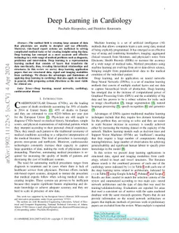 Deep Learning in Cardiology