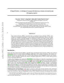 CircConv: A Structured Convolution with Low Complexity