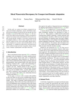 Sliced Wasserstein Discrepancy for Unsupervised Domain Adaptation