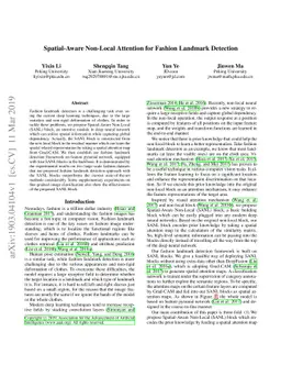 Spatial-Aware Non-Local Attention for Fashion Landmark Detection