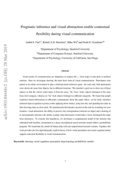 Pragmatic inference and visual abstraction enable contextual flexibility
  during visual communication