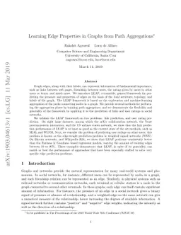 Learning Edge Properties in Graphs from Path Aggregations