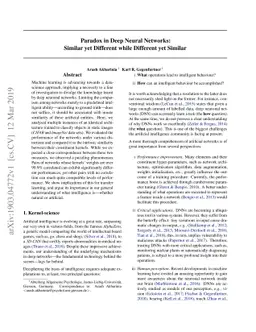 Paradox in Deep Neural Networks: Similar yet Different while Different
  yet Similar
