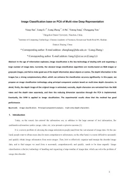 Image Classification base on PCA of Multi-view Deep Representation