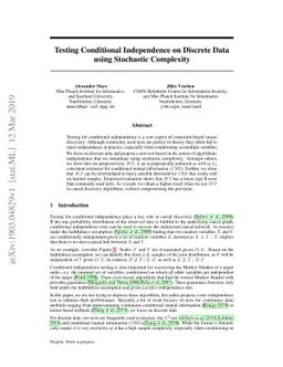 Testing Conditional Independence on Discrete Data using Stochastic
  Complexity