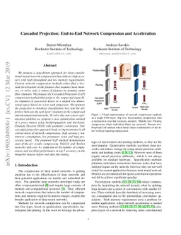 Cascaded Projection: End-to-End Network Compression and Acceleration