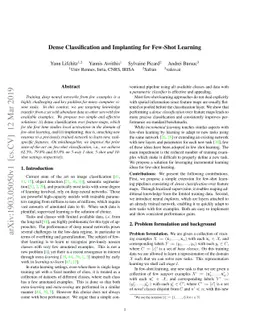 Dense Classification and Implanting for Few-Shot Learning