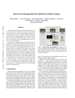 Neural Scene Decomposition for Multi-Person Motion Capture